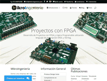 Tablet Screenshot of mikroingenieria.com
